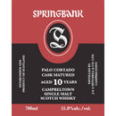 Springbank Palo Cortado Cask Matured 10 Year Old 750ml bottle