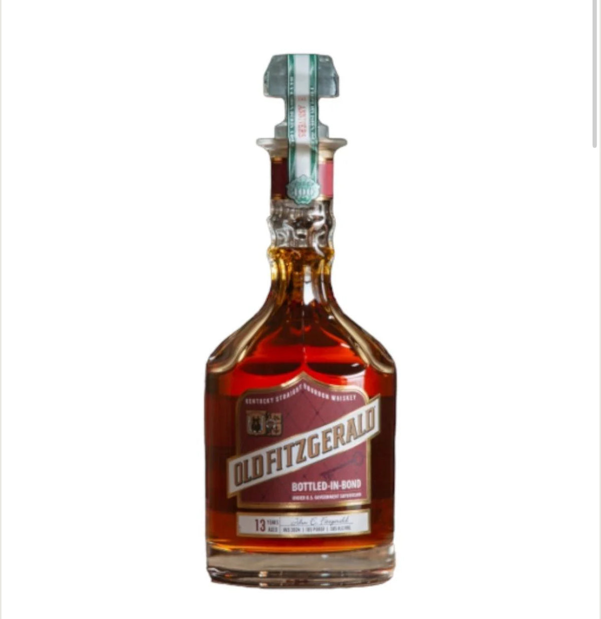 OLD FITZGERALD 13 YEAR V.V.S 25TH ANNIVERSARY BOURBON WHISKEY