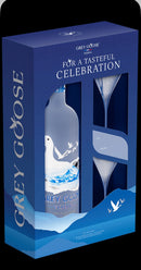 Grey Goose Vodka Gift Set with 2 Martini Glasses