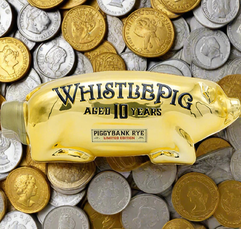 WhistlePig PiggyBank Rye Limited Edition 10 Year Golden Pig 1L