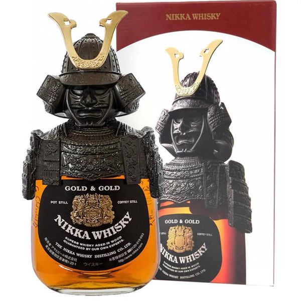 Nikka Gold & Gold Samurai Edition Metal Armor Japanese Whisky 750ml