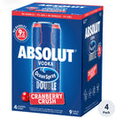 Absolut Cocktails Ocean Spray Vodka Double Cranberry 4-Pack 12oz