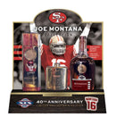 Gold Bar Blended American Whiskey Joe Montana 82 with Flask 750mL