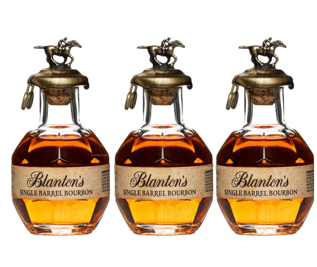 Blantons Bourbon Miniature Shot 50ml 3 Pack Set