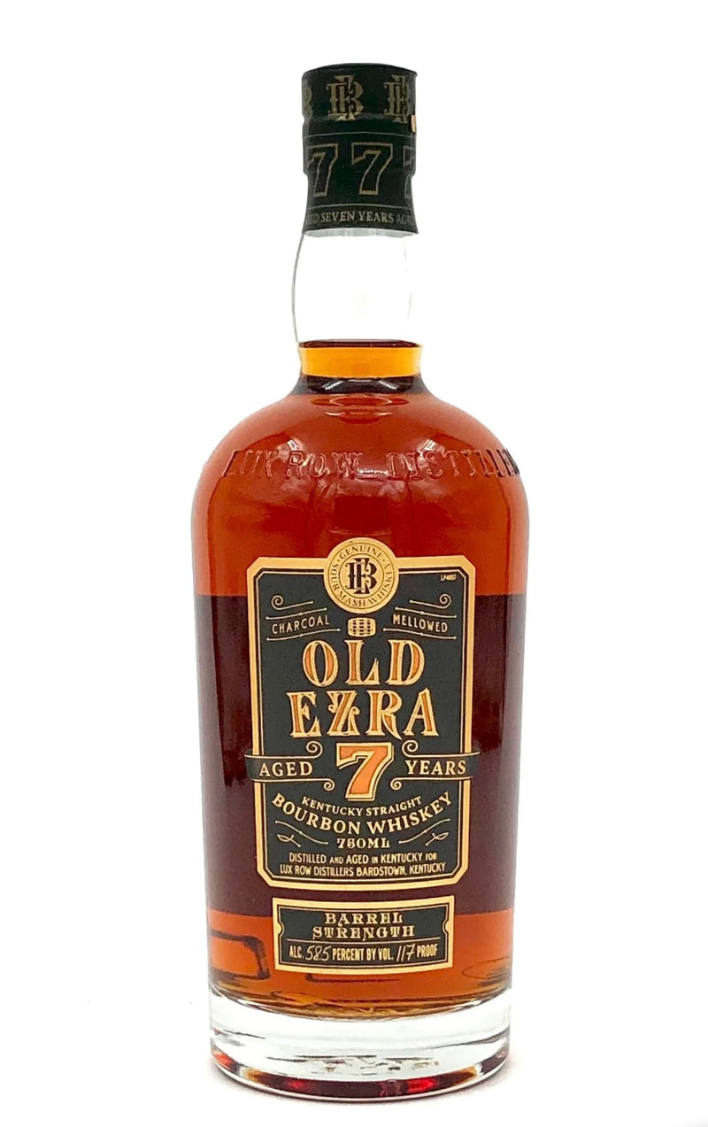 OLD EZRA 7 YEAR OLD BARREL STRENGTH BOURBON WHISKEY