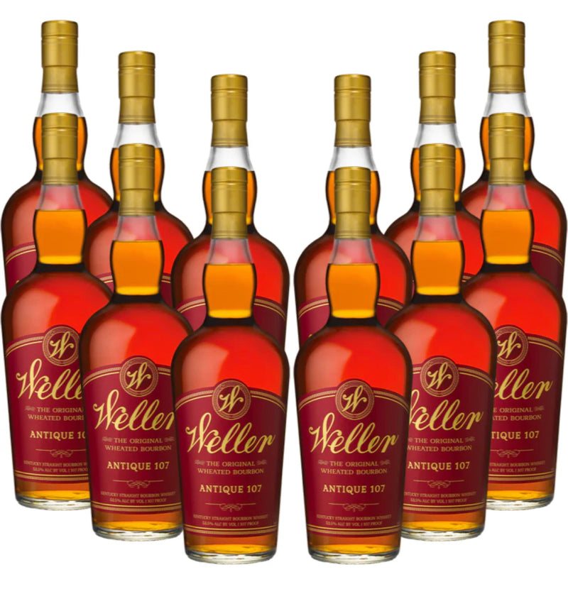W.L. Weller Antique 107 Wheated Bourbon Whiskey 12 Pack