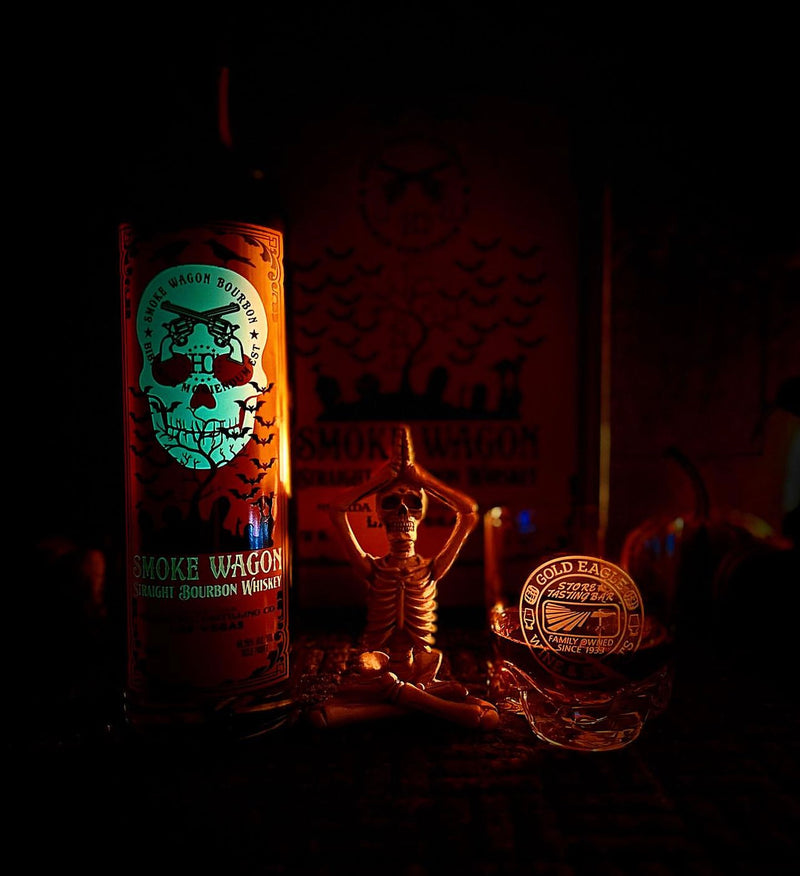 Smoke Wagon Straight Bourbon Whiskey Halloween Glow in the Dark Edition 2023