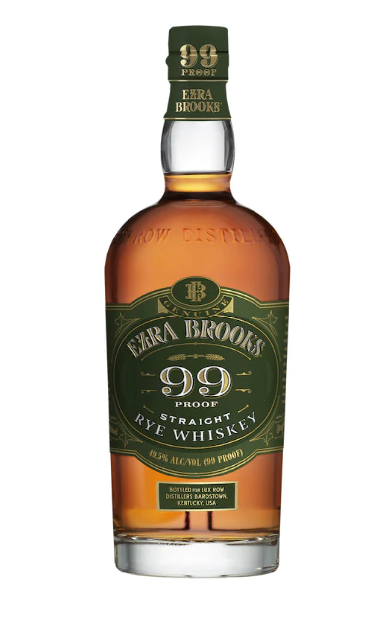 Ezra Brooks Straight Rye Whiskey 99 Proof Whiskey