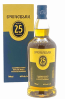Springbank 25 Year Old Scotch Whisky 750ml bottle