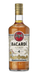 Bacardí Añejo Cuatro 4 Year Aged Rum 1 Liter