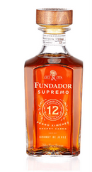 Fundador Supremo 12 Year Pedro Ximénez Sherry Casks Solera Gran Reserva Brandy de Jerez 1 Liter