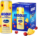 Absolut Cocktails Ocean Spray Vodka Cranberry Pineapple 4-Pack 12oz