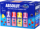 Absolut Cocktails Ocean Spray Vodka Cranberry Variety Pack 4-Pack 12oz