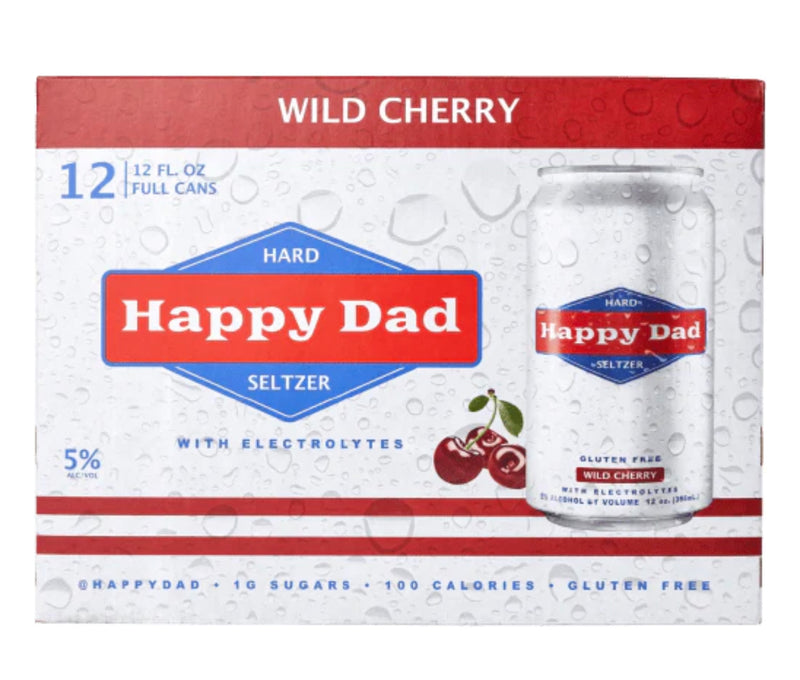 Happy Dad Hard Seltzer Wild Cherry 12 Pack