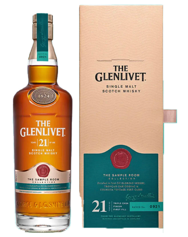 The Glenlivet Sample Room Collection 21 Year Old Triple Scotch Whiskey