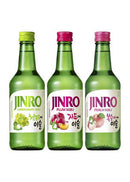 Jinro Soju Variety Pack Green Grape, Peach & Plum 6 x 375ml