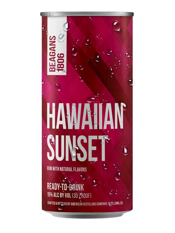 Beagans 1806 Hawaiian Sunset 200ml 4-Pack