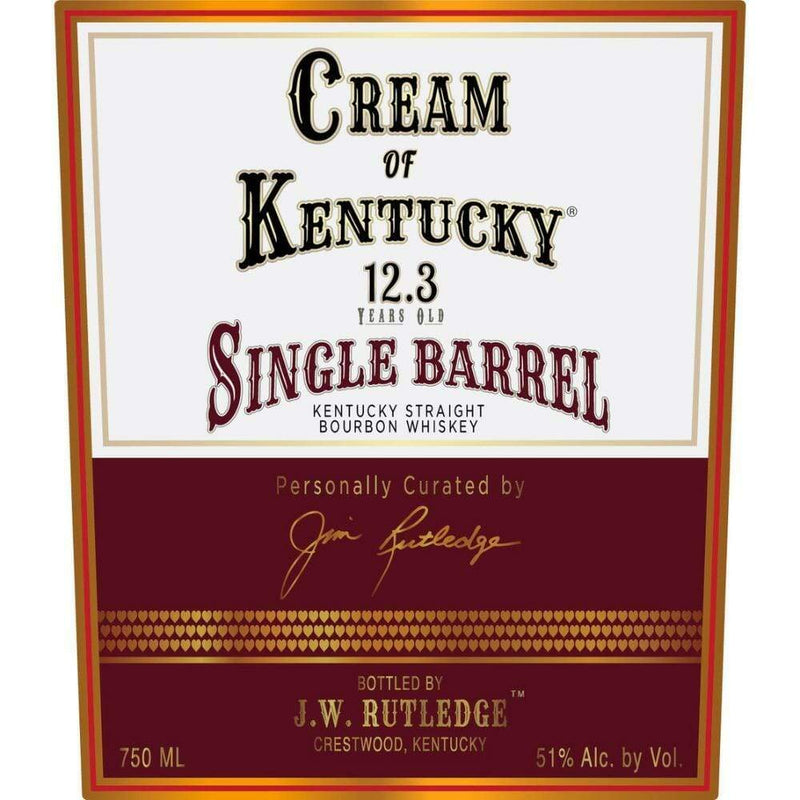 Cream Of Kentucky 12.3 Year Old Single Barrel Bourbon 750ml