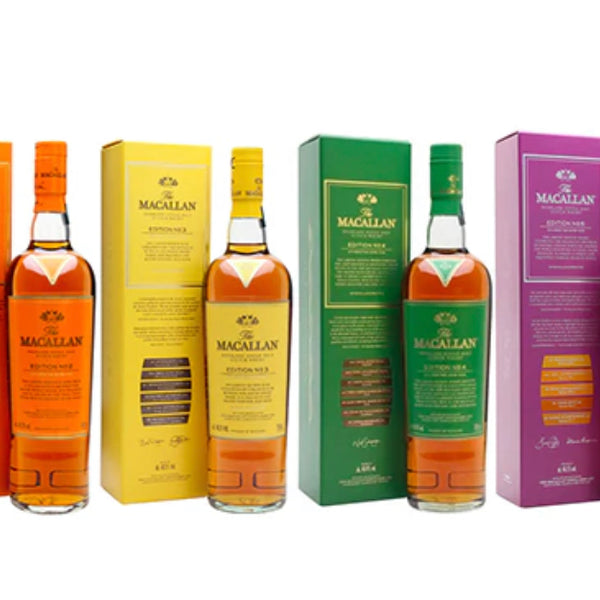 The Macallan Edition Series Complete Set No. 1 - No. 6