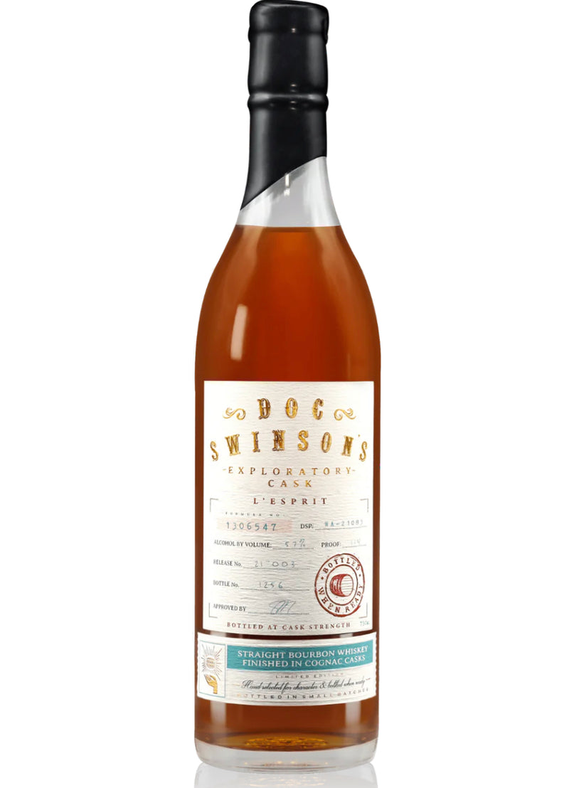 Doc Swinson’s L’Esprit “The Spirit” Straight Bourbon Finished in Cognac Casks