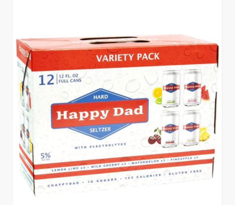 Happy Dad Hard Seltzer Variety 12 Pack