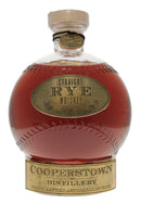 Cooperstown Select Straight Rye Whiskey Baseball Decanter