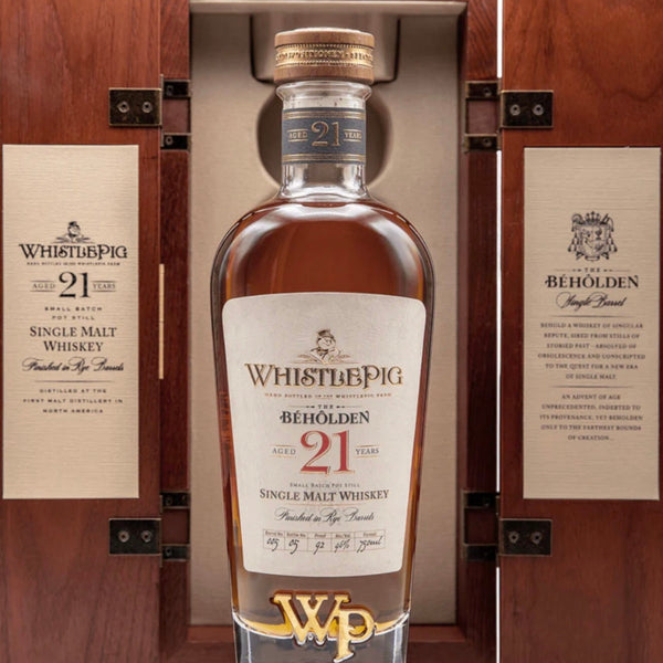 WhistlePig The Beholden 21 Year Single Malt Whiskey